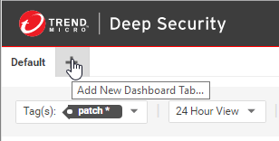 Clicking Add New Dashboard Tab