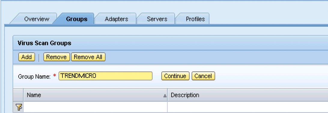 SAP VSCANGROUPの編集