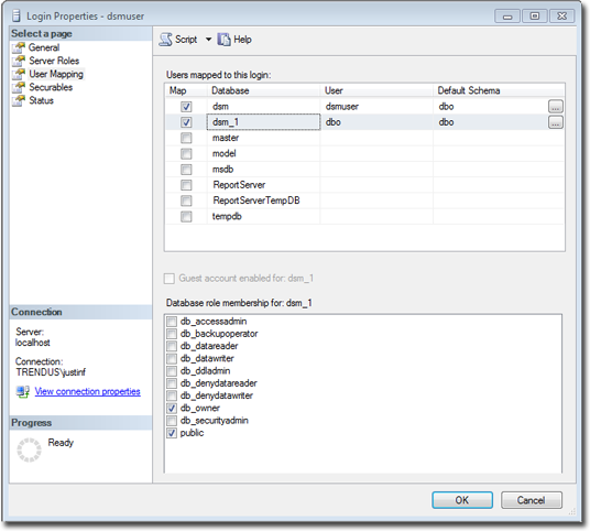 Deep Security tenant database